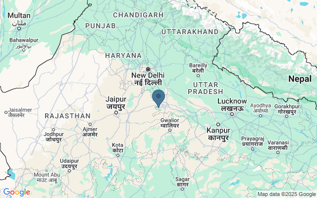 Kaart met locatie Fatehpur Sikri